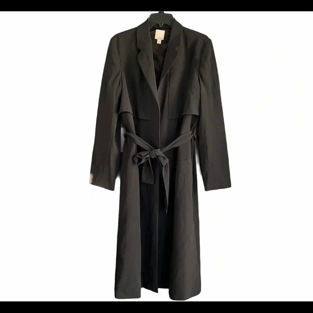 COPY - Halogen Longline Tie Waist Bodice Cape Jacket